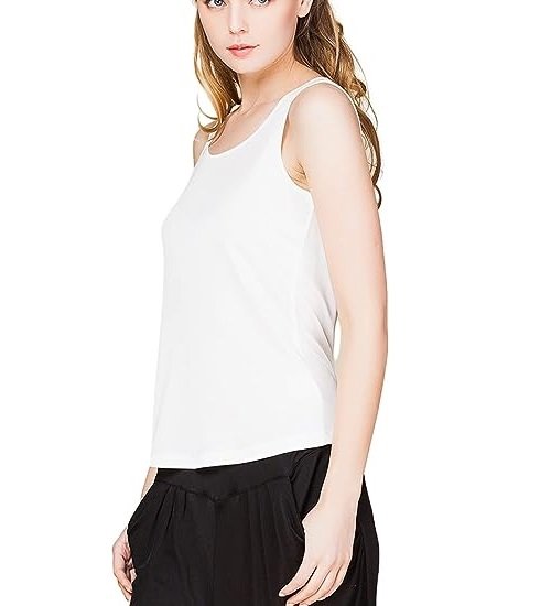 Womens Silk Tank Tops/Mulberry Silk Sleeveless Blouses/Summer Real Silk Sleeveless T-Shirt