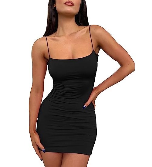Sexy Bodycon Dresses Summer Spaghetti Strap Backless Short Tight Dress